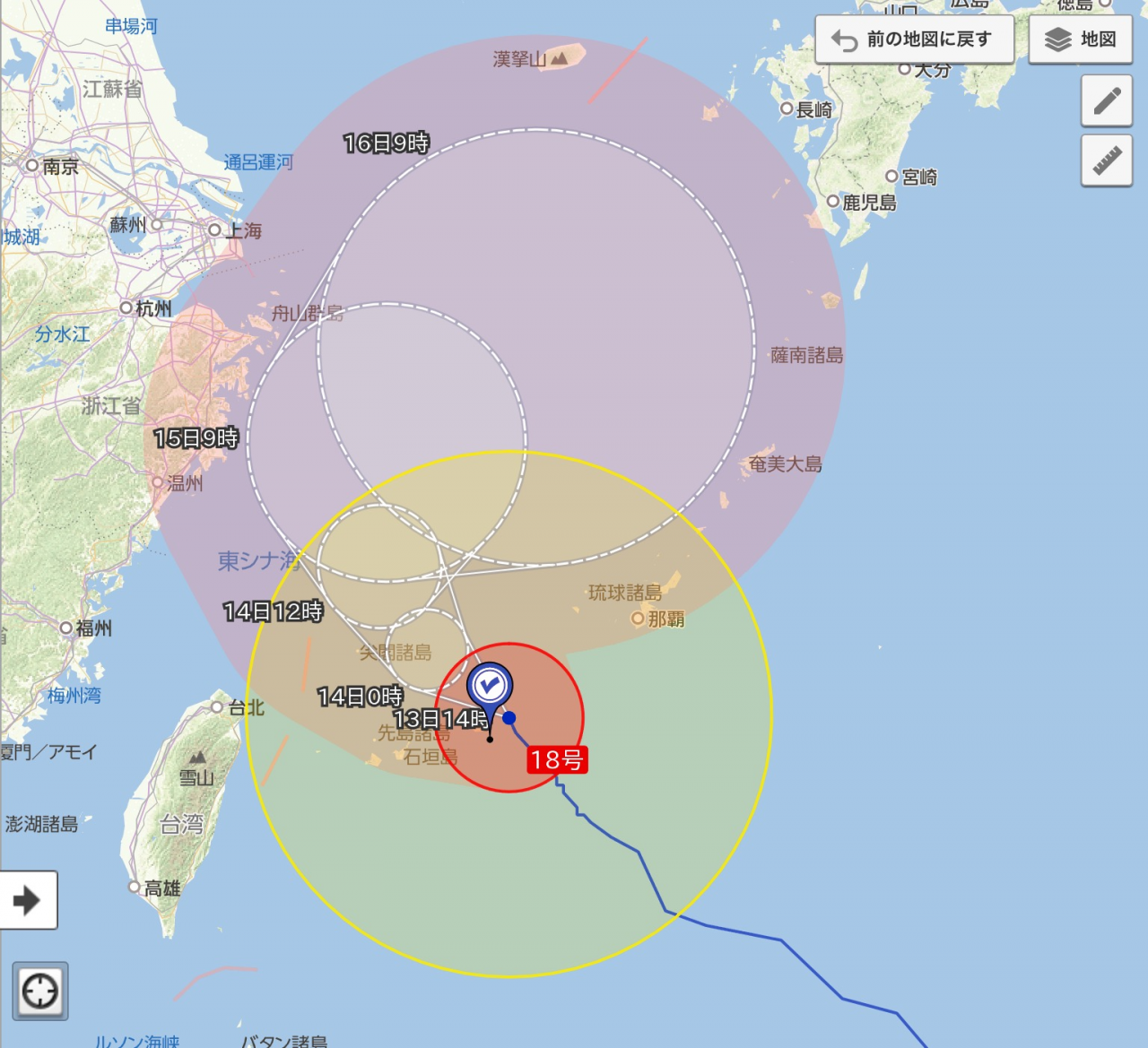 台風情報