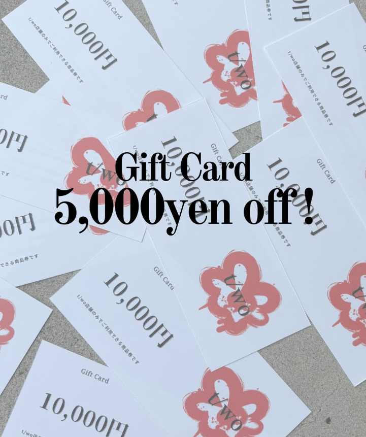 Gift Card 5,000yen off！